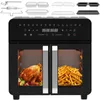 A collage of an air fryer and its accessories, with the air fryer interior showing cooked food. Anteprima dell’immagine prodotto