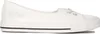 A side view of a white women's sneaker. Voir les images du produit