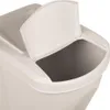 vidaXL Poubelles empilables 3 pcs. Blanc 75 L Polypropylène Voir les images du produit 5