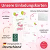 10 Einladungskarten Flamingo mit GLITZER inkl. 10 Produktbild-Vorschau 10