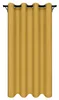 A yellow curtain hanging from a curtain rod. Náhled obrázku produktu