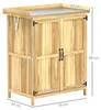 Outsunny Gartenschrank Holz, Geräteschuppen wetterfest Produktbild-Vorschau 3