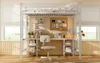 Lit mezzanine avec bureau 90 x 200 cm, blanc – Lit Voir les images du produit 9