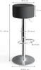 Barhocker 2er Set Vicco  Schwarz 33 x 92 cm 2 Teilig, Model Produktbild-Vorschau 7