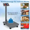 COSTWAY Digitale Plattformwaage 300kg/50g, Paketwaage mit Produktbild-Vorschau 5