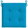 vidaXL Coussin pour chaise de jardin 2 pcs. Bleu 50x50x3 cm Voir les images du produit 5