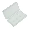 An open, clear plastic case for storing batteries. Produktbild-Vorschau