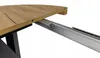 Close-up of a wooden table extension mechanism. Náhled obrázku produktu