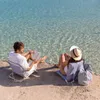 Flamingueo Klappbarer Strandstuhl aus Polyester Blau Produktbild-Vorschau 4