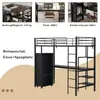 Merax stapelbed 90x200 cm met bureau, ijzeren bed met Productafbeelding-voorbeeld 10