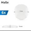 ECENCE Türstopper Wand selbstklebend - 6 Stück - Wandschutz Produktbild-Vorschau 4