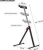 A diagram showing the dimensions and adjustable features of a roller stand. Produktbild-Vorschau