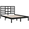 vidaXL Massivholzbett Schwarz 140x190 cm Produktbild-Vorschau 4