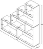 VCM Holz Stand Treppenregal Stufenregal Standregal Produktbild-Vorschau 6