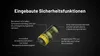 A diagram illustrating the safety features of a battery. Anteprima dell’immagine prodotto