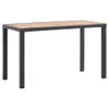 vidaXL Tavolo da giardino nero e marrone 123x60x74 cm in Anteprima dell’immagine prodotto 11