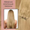 hair2heart Premium Echthaar Tressen zum Einnähen Extensions Produktbild-Vorschau 2