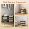 WOLTU Schuhregal schmal 3 Ebenen, Metall, für 6 Paar Produktbild-Vorschau 6