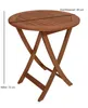 A wooden bistro table shown from a slightly elevated angle against a white background. Produktbild-Vorschau