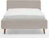 Bett Dalila 140x200cm Teddystoff - beige Produktbild-Vorschau 1
