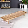 Tagliere in legno di acacia su gambe alte per servire Anteprima dell’immagine prodotto 2