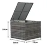 Polyrattan Lounge-Set mit Kissenbox inkl. Gasdruckfeder Produktbild-Vorschau 11