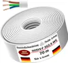 70m Kunststoffschlauchleitung H05VV-F 3G2,5 Weiß Flexible Produktbild-Vorschau 1