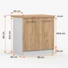 Unterschrank INEZ II, Küche, Küchenschrank zweitürig 80 cm Produktbild-Vorschau 9