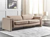 BELIANI 3-Sitzer Sofa Sandbeige Samtbezug mit Dicken Produktbild-Vorschau 2