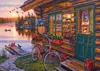 Darrell Bush: Cabaña junto al lago, con bicicleta y Vista previa de la imagen del producto 1