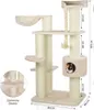 Kratzbaum XXL Brockville · beige · ca. 130 x 88 x 163 cm Produktbild-Vorschau 7