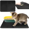 Purlov Unterlage für Katzentoilette 49,5 x 39,5 cm, schwarz Produktbild-Vorschau 2