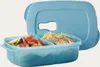 A blue Tupperware lunch container with food inside. Produktbild-Vorschau