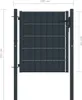 VIDAXL -Porta 100x101 cm PVC e Stahl -Antrazit -ausgelöst Anteprima dell’immagine prodotto 5