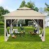 Skladací pavilón Izrielar Pop-up 3,3×3,3×2,68 m – záhradný Náhľad obrázku produktu 15