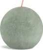 Bolsius - Candela a sfera rustica - Ø76mm - Verde giada - Anteprima dell’immagine prodotto 2