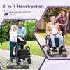 COSTWAY 2in1 rollator e sedia a rotelle pieghevole con Anteprima dell’immagine prodotto 4