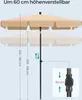 SONGMICS Sonnenschirm 180 x 125 cm UPF 50+ Sonnenschutz Produktbild-Vorschau 3