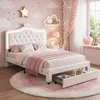 Cama infantil INONEFT de 140x200 cm con LED, cama doble con Vista previa de la imagen del producto 1