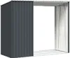 Garten Brennholzlager Anthrazit 245x98x159 cm Verzinkter Produktbild-Vorschau 9
