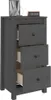 Credenze 2 pz. Grigio 40x35x80 cm in legno di pino Anteprima dell’immagine prodotto 6
