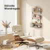 Wandregal mit Drahtkörbe, Set aus 3 Massiven Regal Wand Produktbild-Vorschau 3