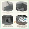 PawHut 3 Etagen Nagerkäfig, 6-eckig Kleintierkäfig, Produktbild-Vorschau 4