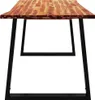 vidaXL Jídelní stůl Tree Edge 140x80x75 cm Masivní dřevo Náhled obrázku produktu 5