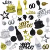 Oblique Unique Konfetti 60. Geburtstag Jubiläum Zahl 60 Produktbild-Vorschau 3