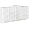 Gabionen mit Hochbogen 7 Stk. 400x50x180/200cm Verzinktes Produktbild-Vorschau 3