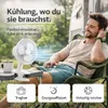 Stolný ventilátor s osciláciou 90° – Tichý ventilátor s 3 Náhľad obrázku produktu 3