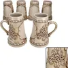 6x Ruhpolding-Krug mit Henkel 0,5L 6 Pers. beige Schild Produktbild-Vorschau 2