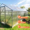 Jayseuw 14x polycarbonate alvéolaire 4mm 50x serre en acier Voir les images du produit 3
