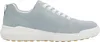 A side view of a light blue suede sneaker with a white sole and white laces. Produktbild-Vorschau
